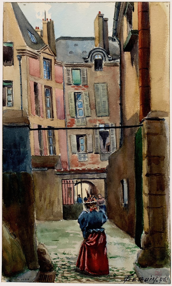 La Cour De Rohan 1896