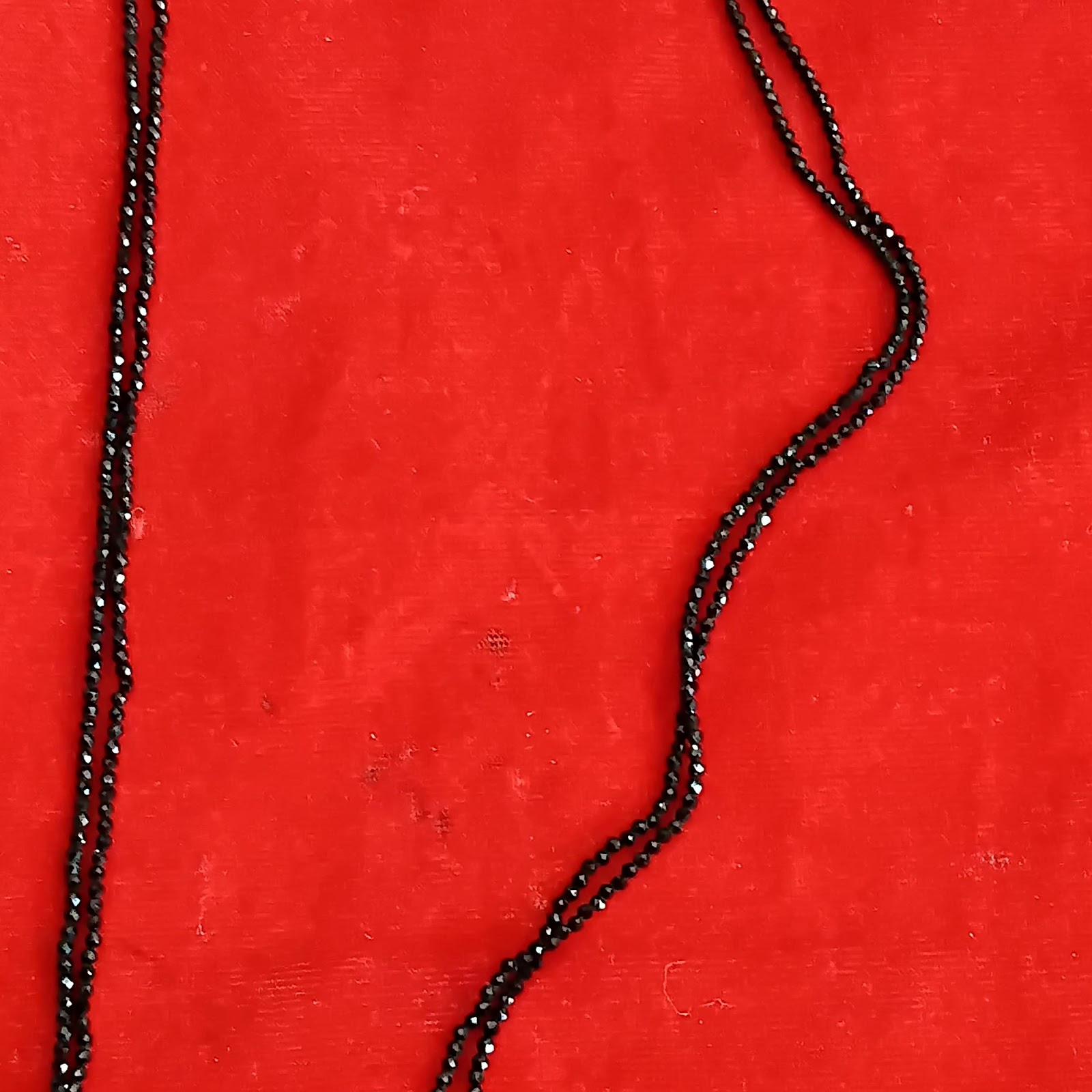 30 Inch Double Small Black Crystal Dhaga Mangalsutra-1