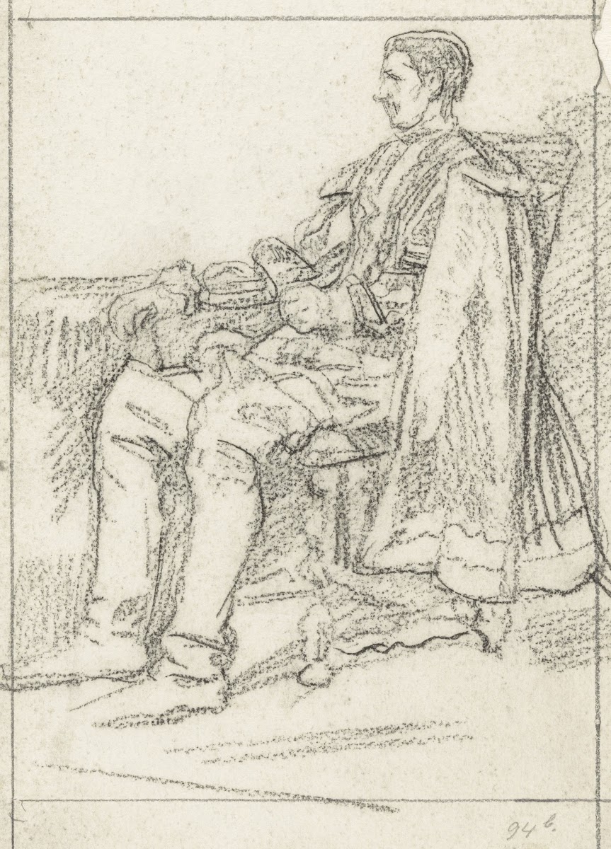 Man zittend in een stoel 1874   1925