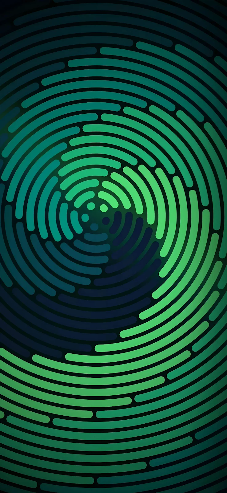 Abstract Green Swirling Lines - Digital Art 4K iPhone Wallpaper (2160x4680)