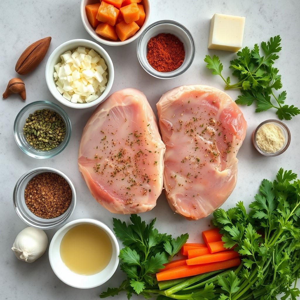 Ingredients for Easy Cheesy Ranch Pork Chops Ready in 35 Minutes – One-Pan Family Dinner