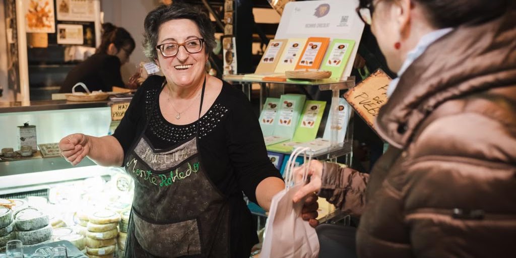 Monte Robledo founder María Jesús Rodríguez at the family cheesemaking business in Aracena.