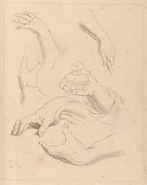 Sketches of Hands between 1715 and 1720