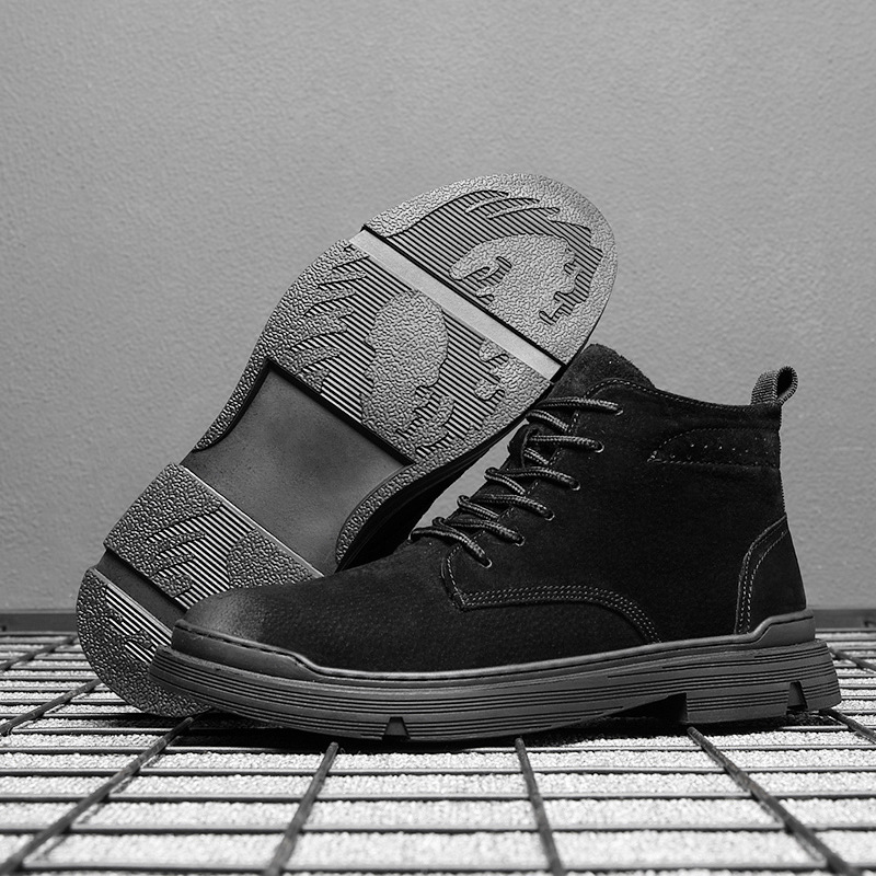 Men's Martin Boots made of Pigskin, Retro Style