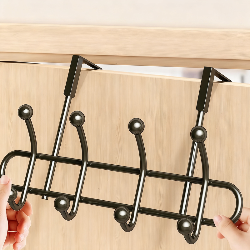 Multi-layer wall hook made of steel, 8–14 hooks