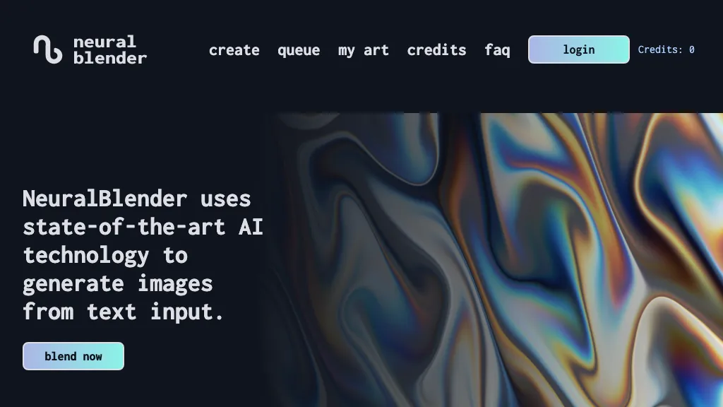 Captura de Neural Blender