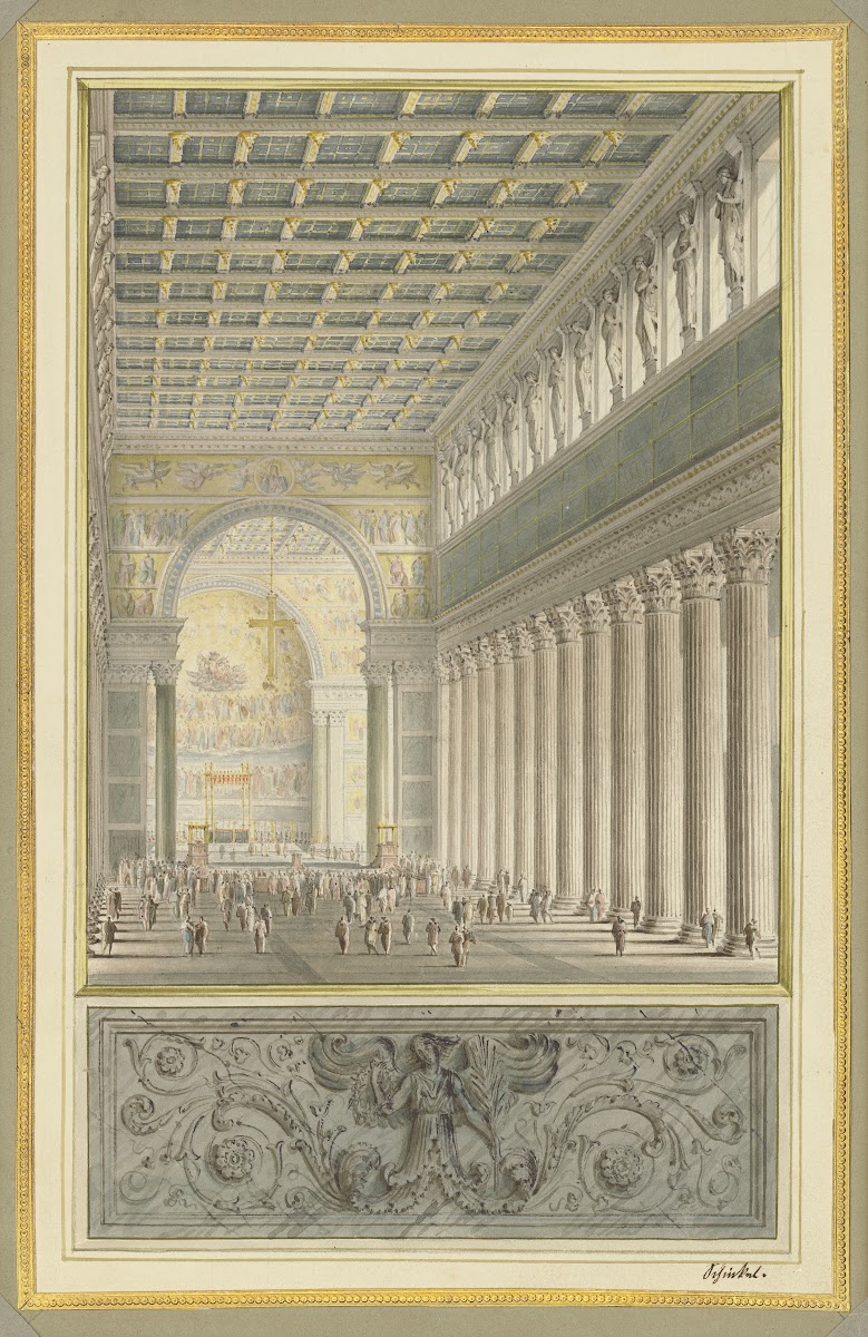 The NaveApseand Crossing of a Cathedral for Berlin 1827