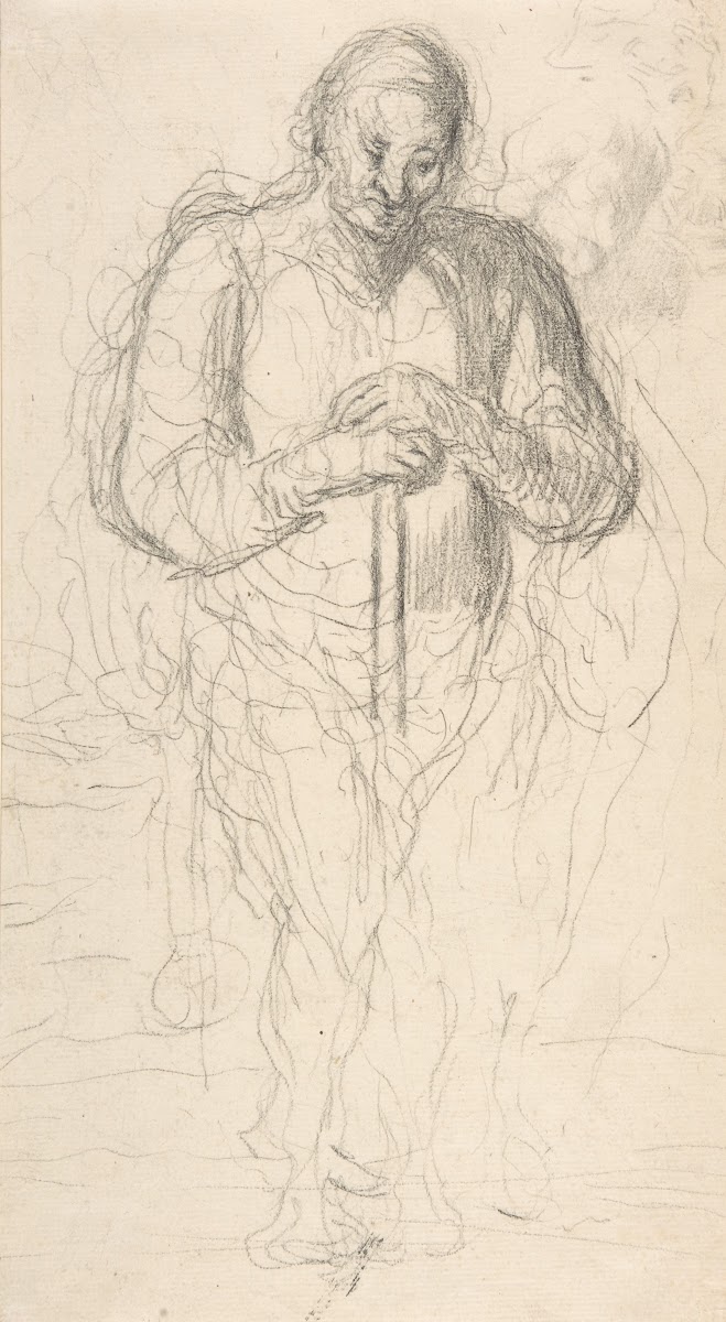 Standing Figure of a Man with a Staff 182579