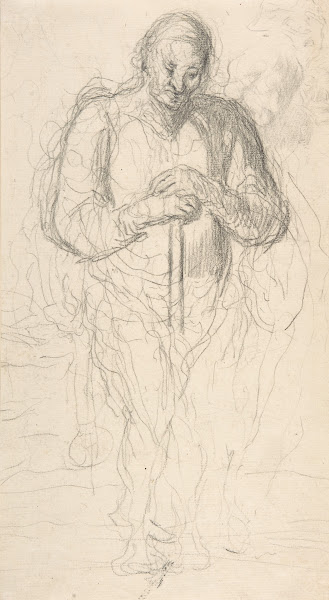 Standing Figure of a Man with a Staff 182579