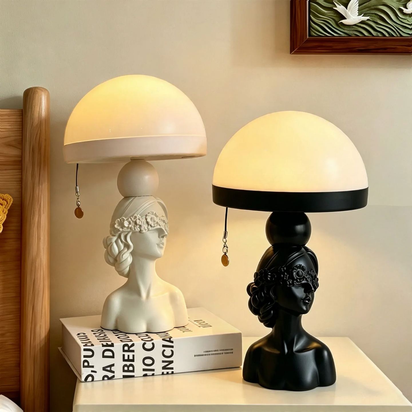 Jellyfish Table Lamp, French, Vintage Style