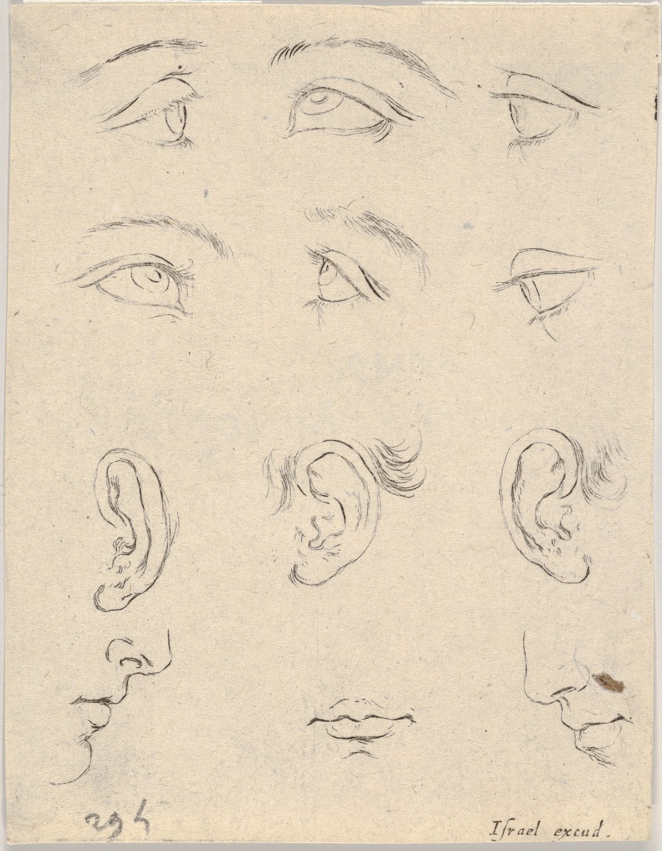 Plate 3 six eyes three Ears two Profiles and a mouth 1649