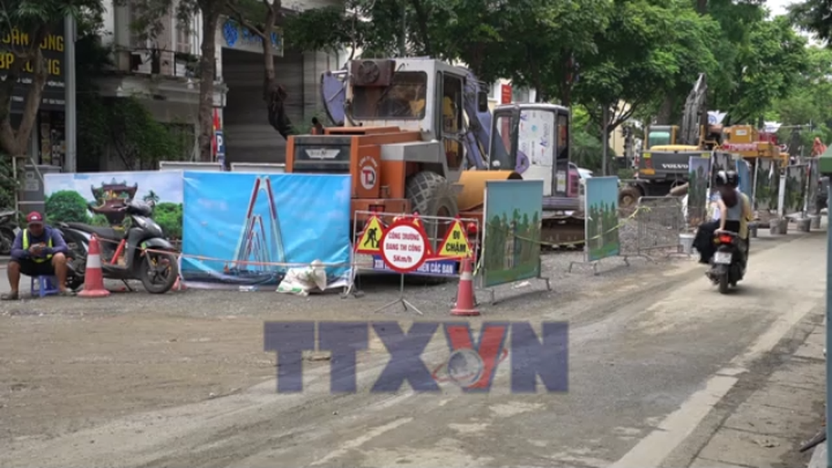 Hà Nội điều chỉnh giao thông trên một số tuyến phố đến 15/6 - Bnews