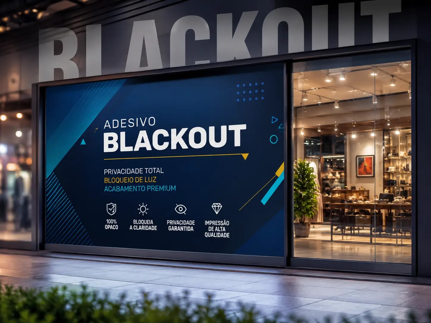 Adesivo Vinil Blackout