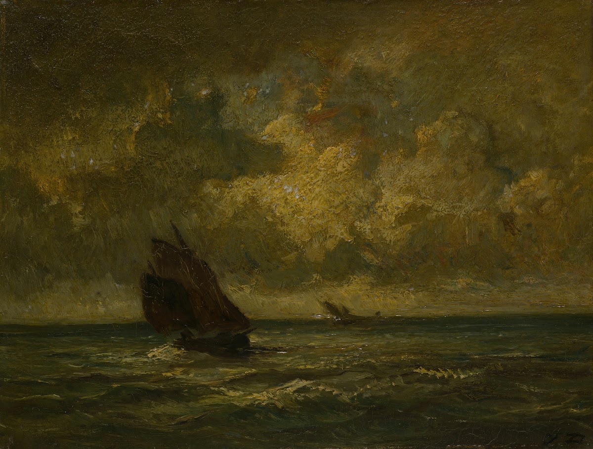 Two Boats in a Storm 1870 75