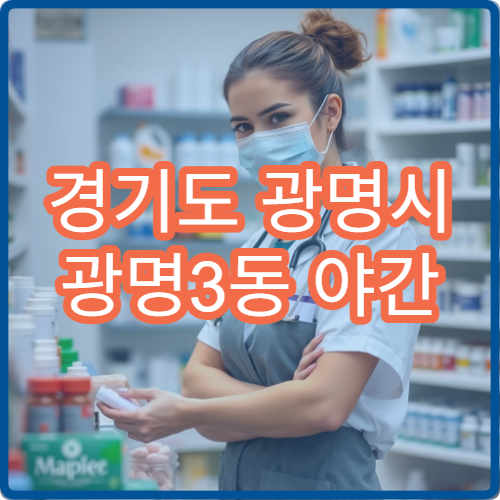 경기도 광명시 광명3동 야간 진료 후 방문 가능한 밤 약국 찾기