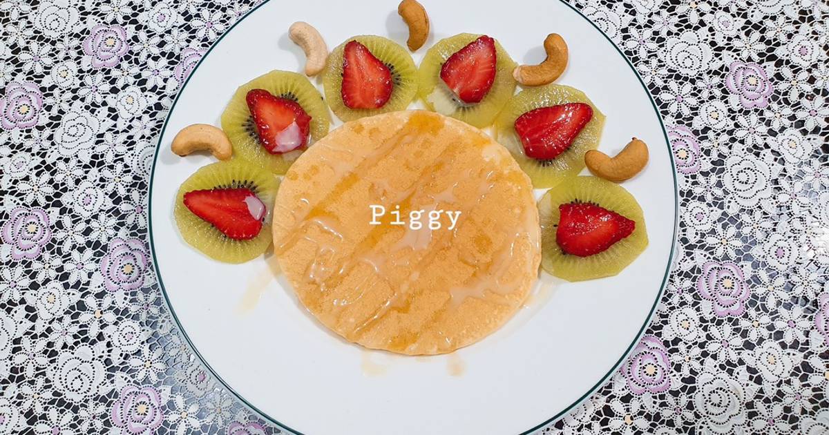SP.0238 - Pancake Trái Cây Xốt Sữa Đặc & Mật Ong