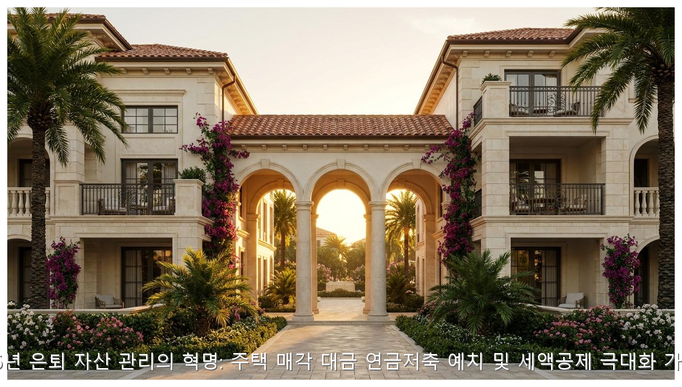 2026년 은퇴 자산 관리의 혁명: 주택 매각 대금 연금저축 예치 및 세액공제 극대화 가이드 핵심 안내 및 분석 인포그래픽 (2)