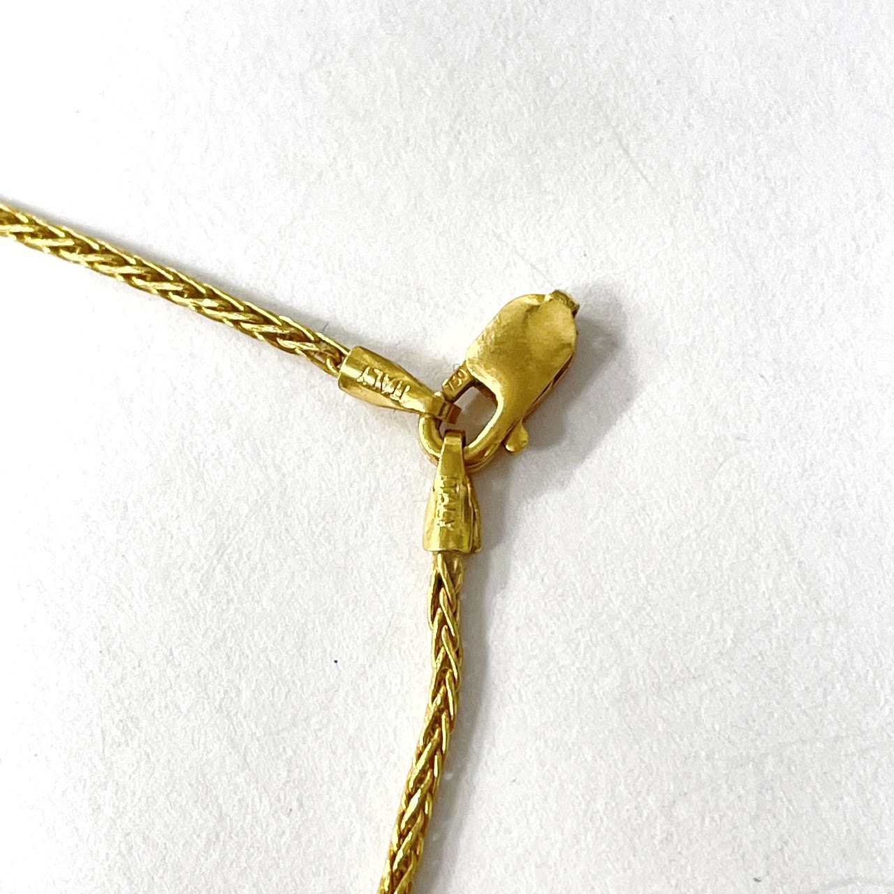 14K Gold Chain & Cross Pendant Necklace