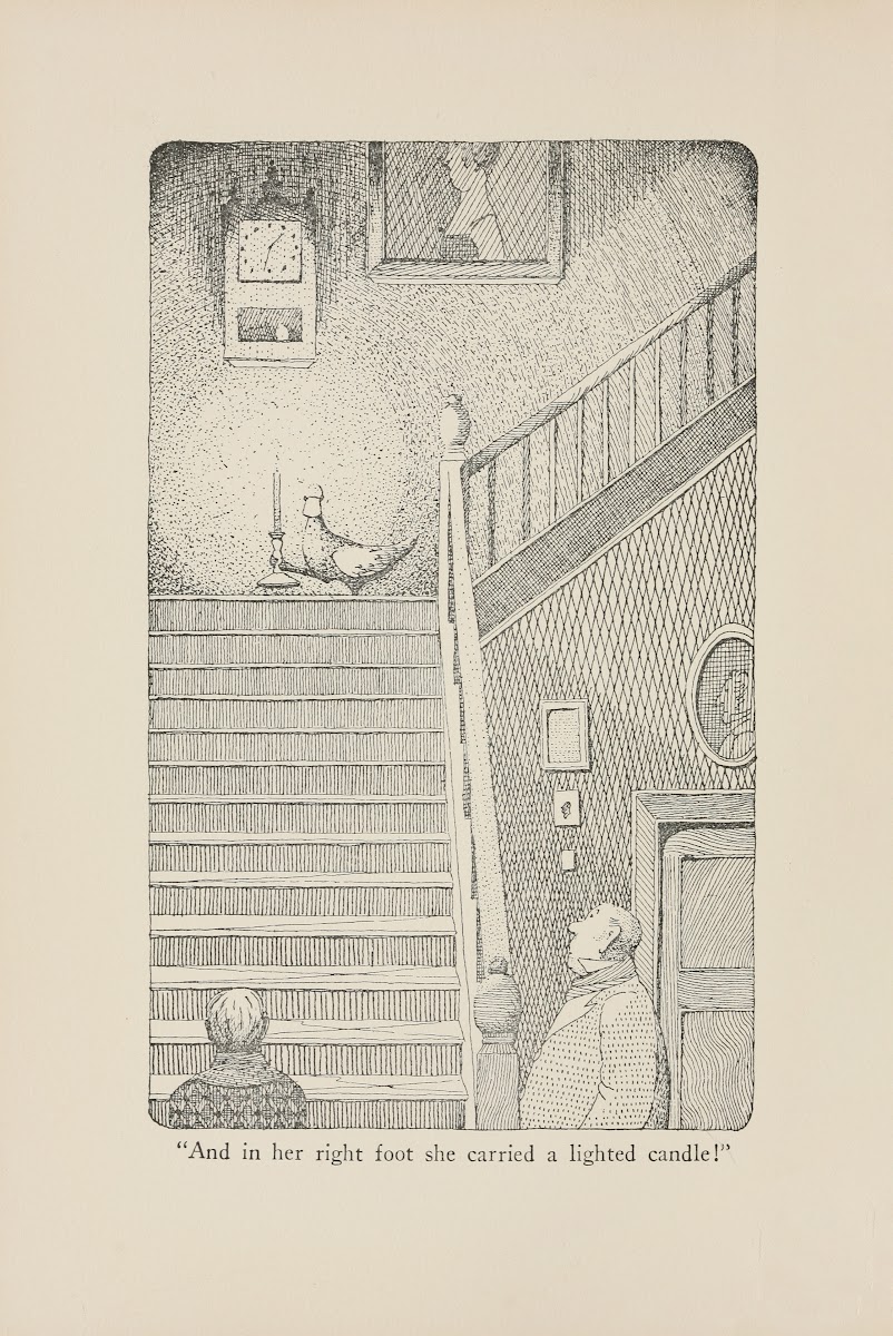 And in her right foot she carried a lighted candle 1922