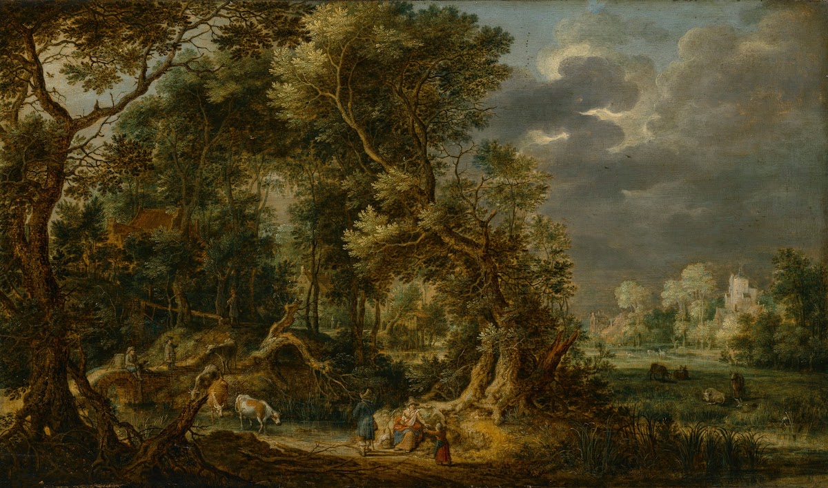 A Wooded River Landscape 1599