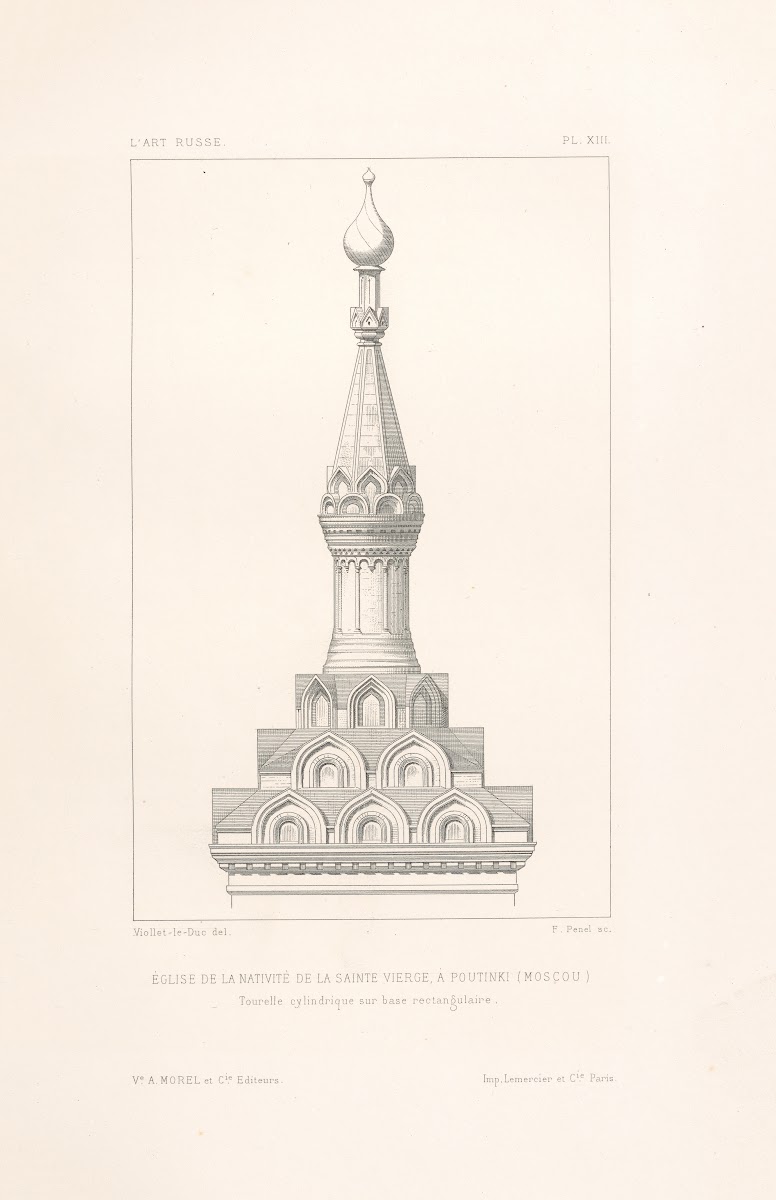 Tourelle cylindrique sur base rectangulaire 1877