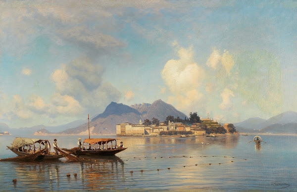 A view of Isola Bella on Lake Maggiore