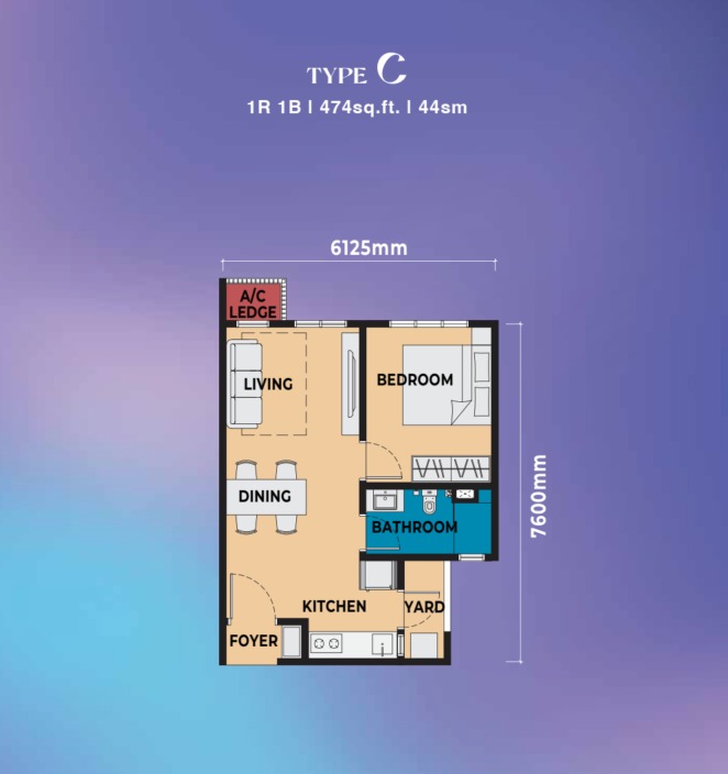 Causewayz Square (Brixton Tower - Tower B) — 戶型圖