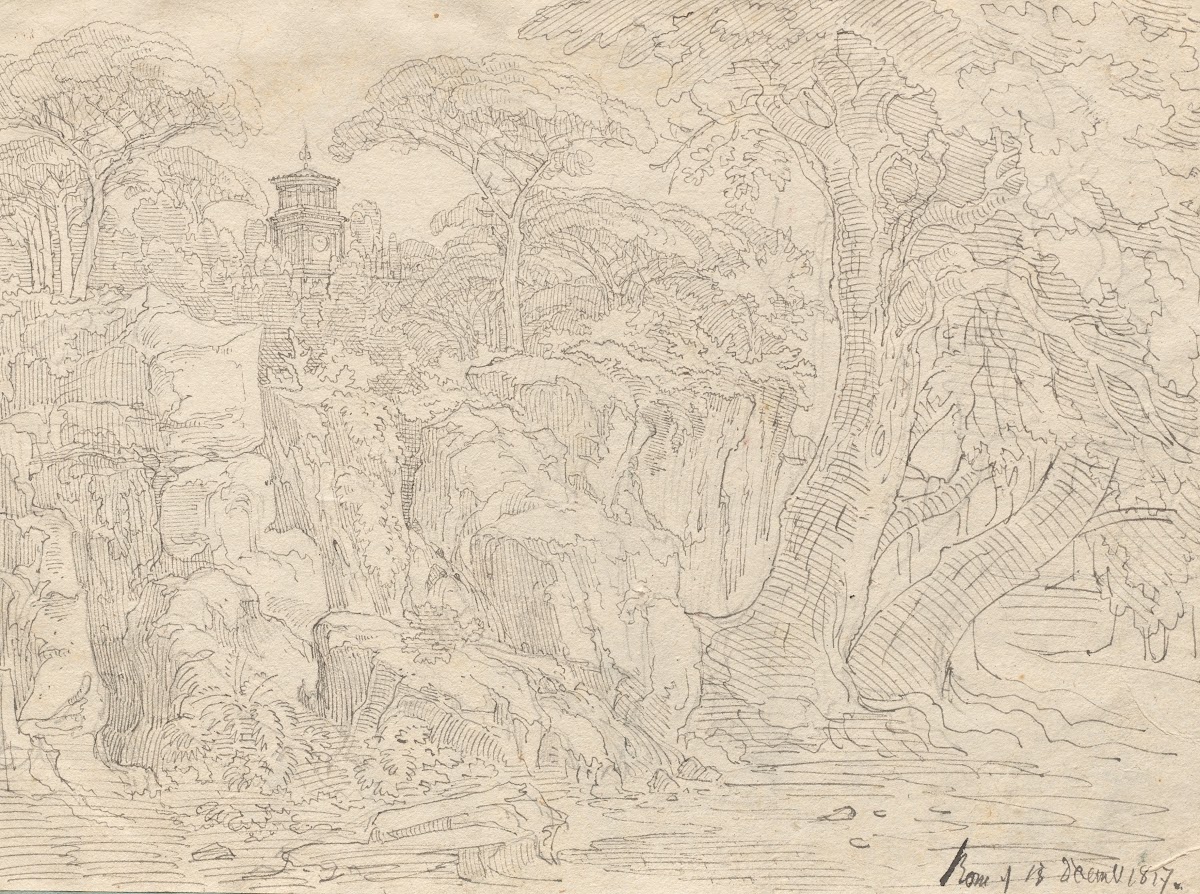Album with Views of Rome and Surroundings Landscape Studies page 36a Roman View