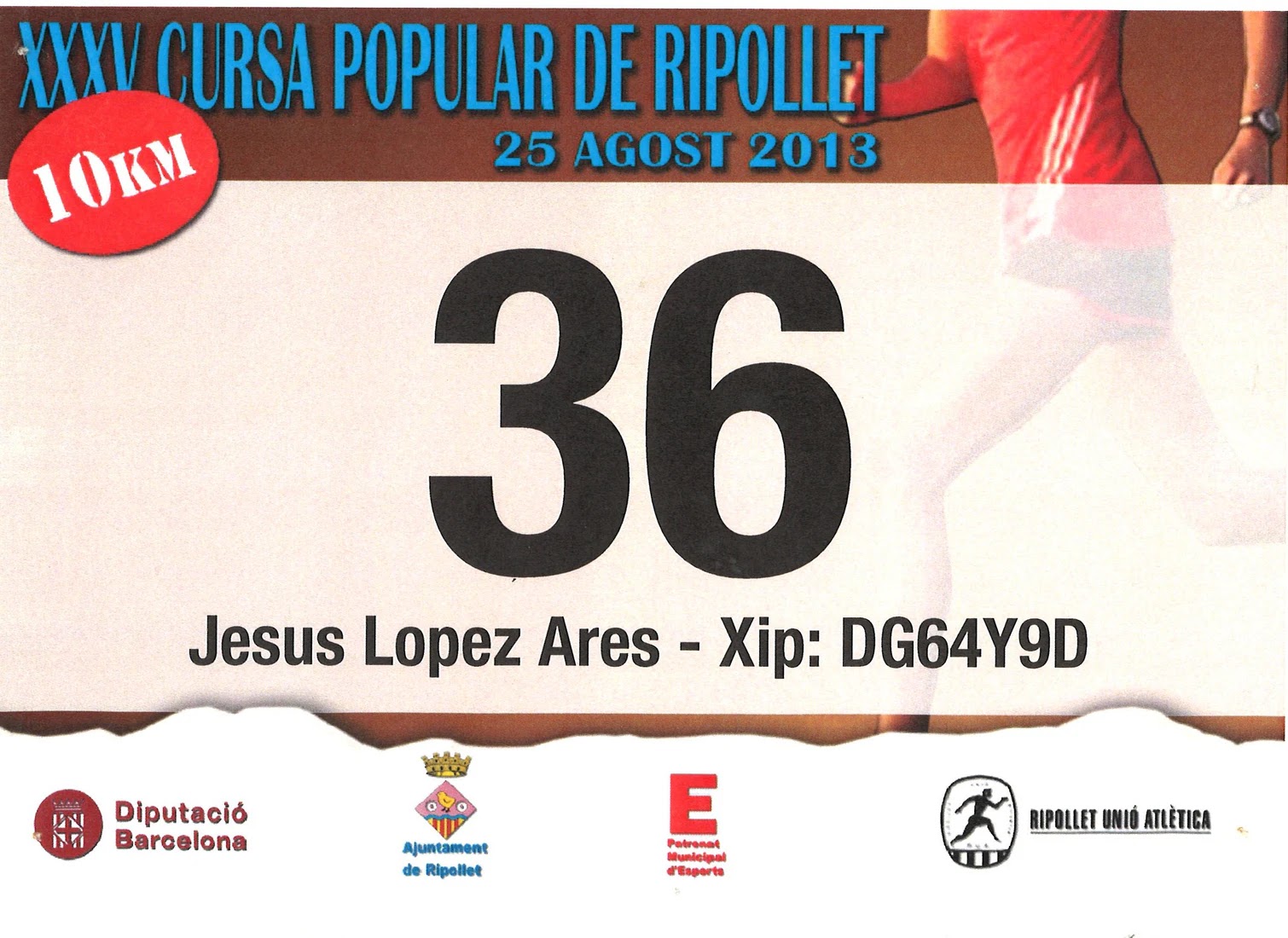 Dorsal de Cursa Festa Major Ripollet