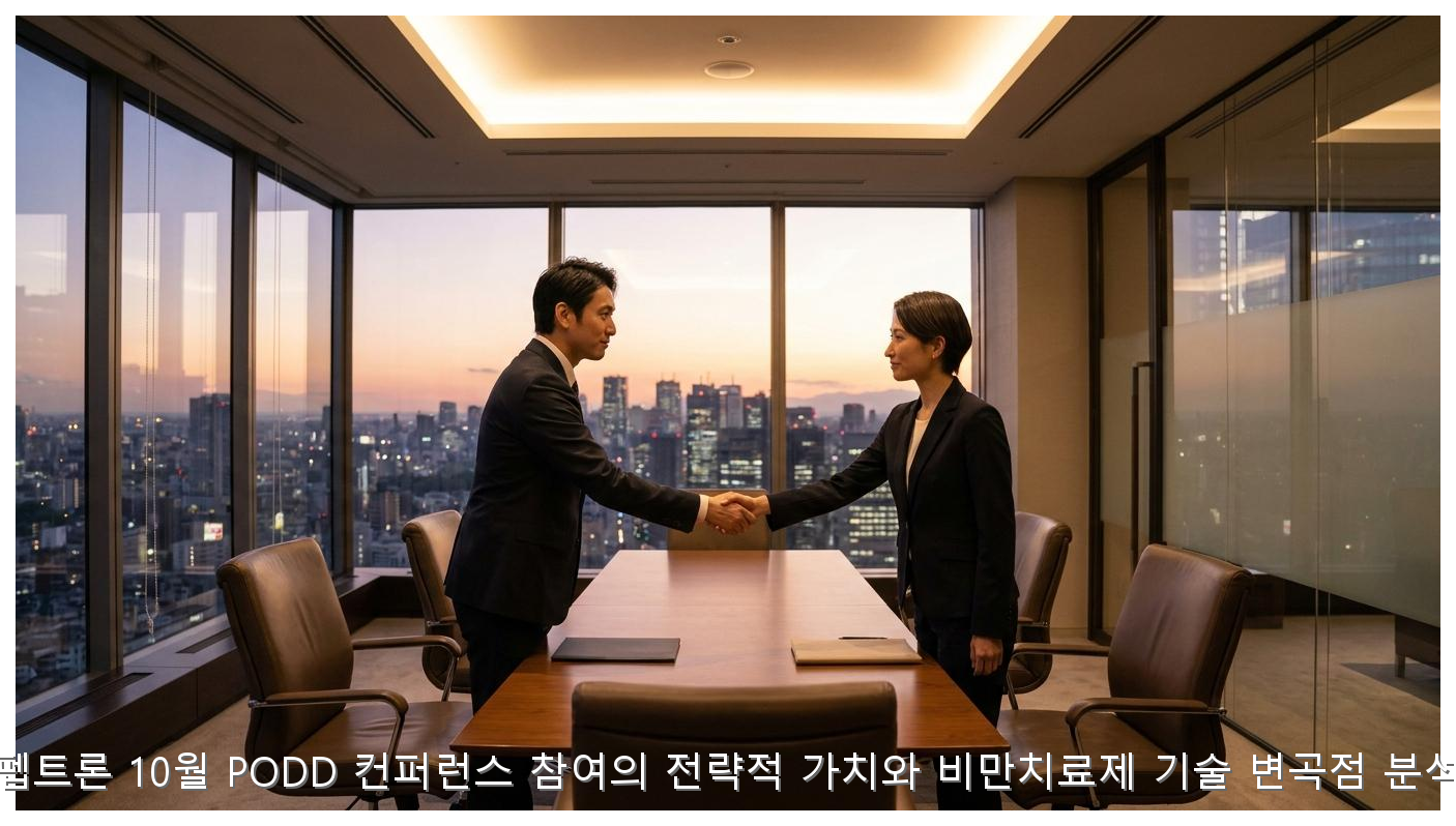 펩트론 10월 PODD 컨퍼런스 참여의 전략적 가치와 비만치료제 기술 변곡점 분석 핵심 안내 및 분석 인포그래픽 (5)
