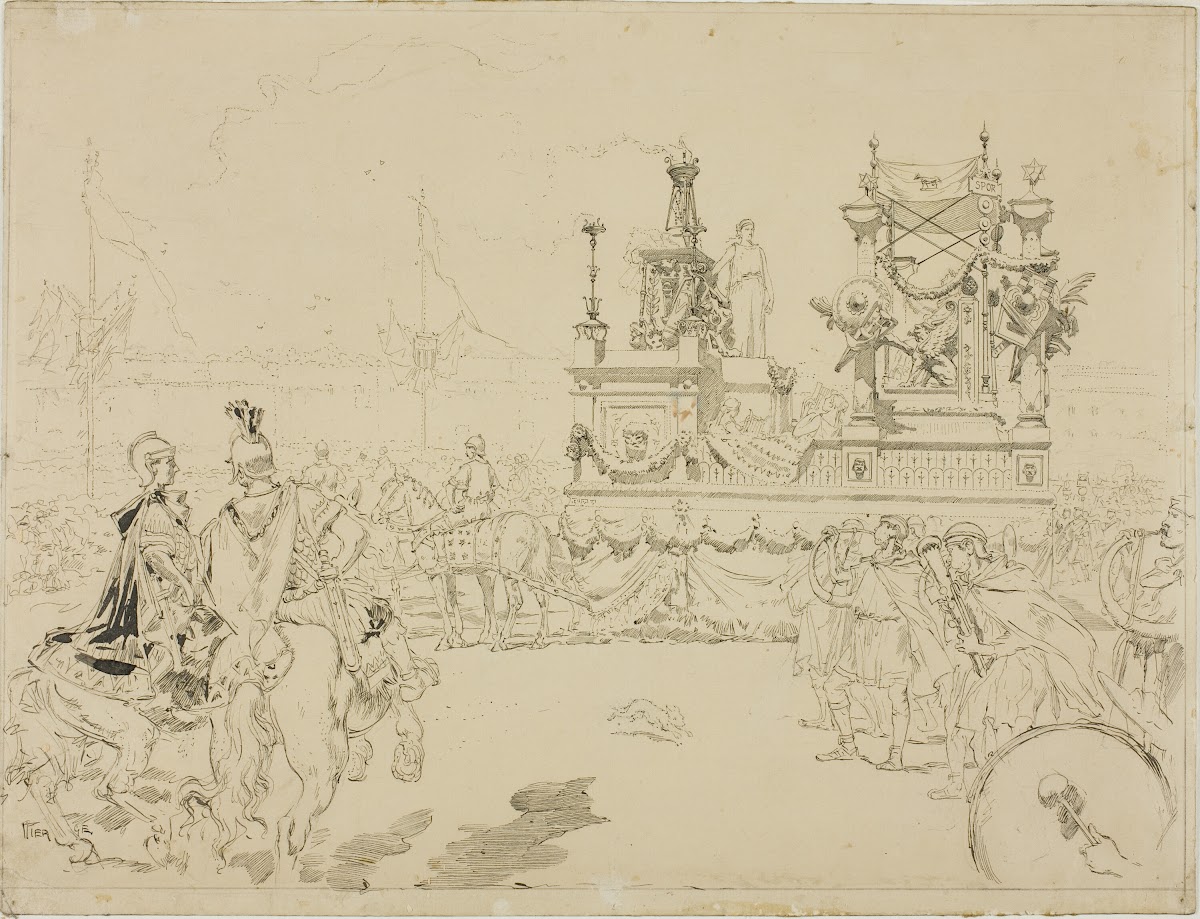 Scene from the Fêtes de Rennes c 1880