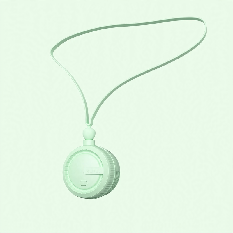 Portable neck fan with USB charging