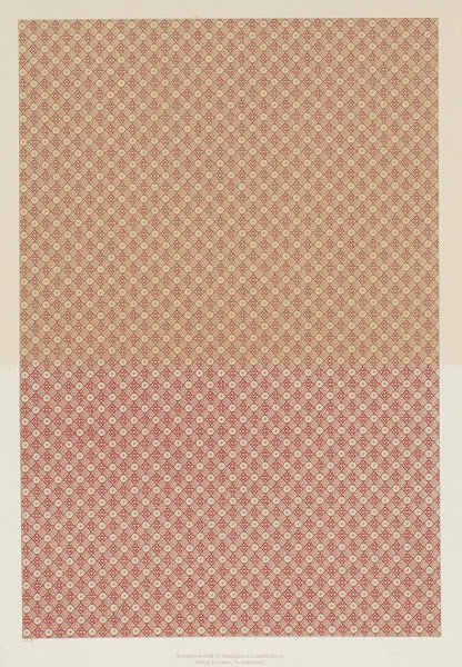 Walzendruckpapier geometrisches Flächenmuster nach alten Mustern 1855   1900