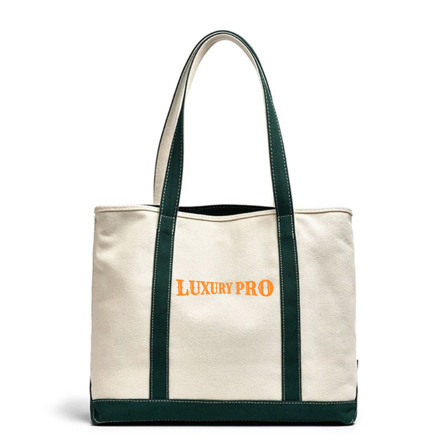 Embroidered Canvas Boat Bag