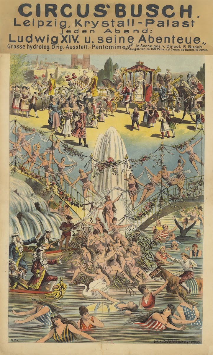 Circus Bush Leipzig Krystall Palast Ludwig XIV Pantomime in 3 act 1892