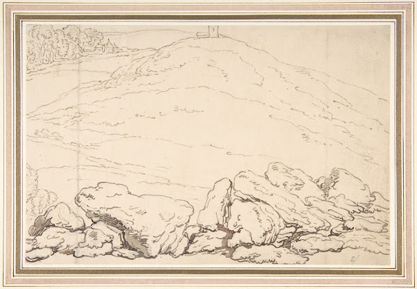 Hilly landscape with rocks 17801827