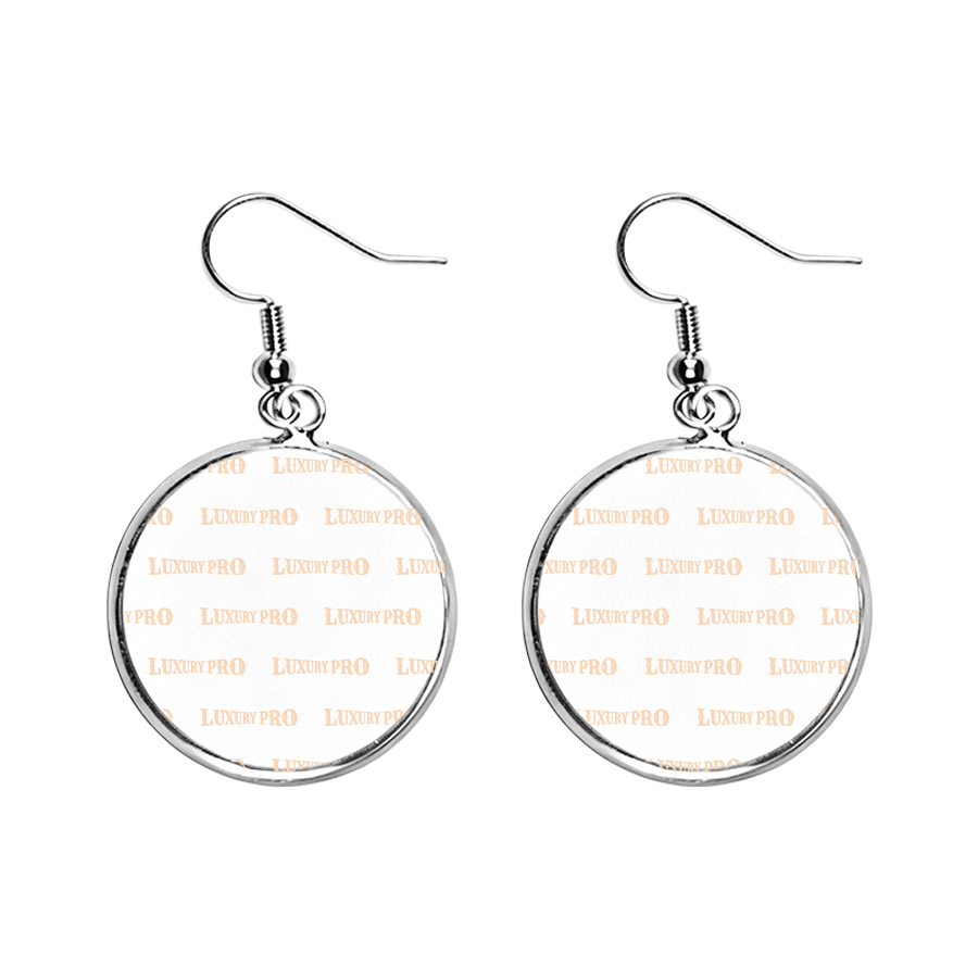 Round metal earrings