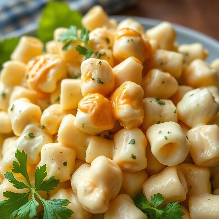 Creamy Deviled Egg Macaroni Salad for Easy Summer Dinner – Quick Homemade Comfort finished