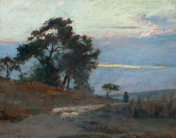 Landscape at sunrise 1869