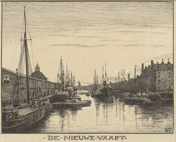 De Nieuwe Vaart te Amsterdam 20th century