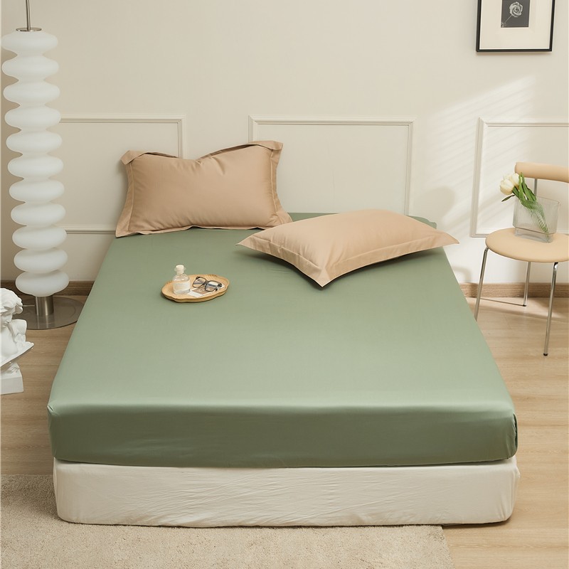 Cotton fitted sheet with elastic, 180×200 cm
