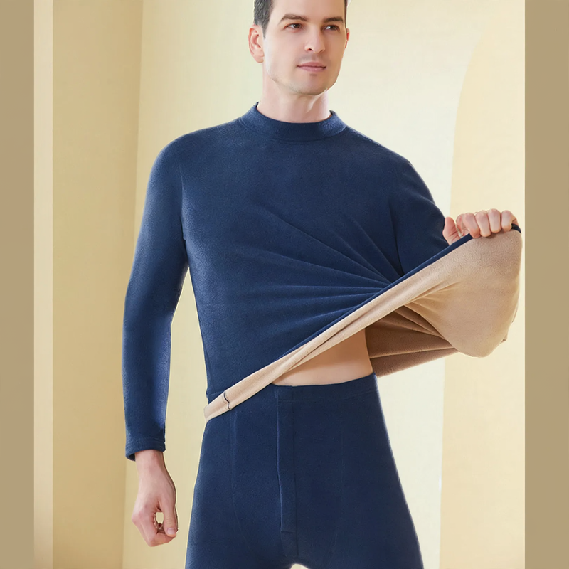 Thermo-Set für Damen und Herren, gefüttert, Stehkragen