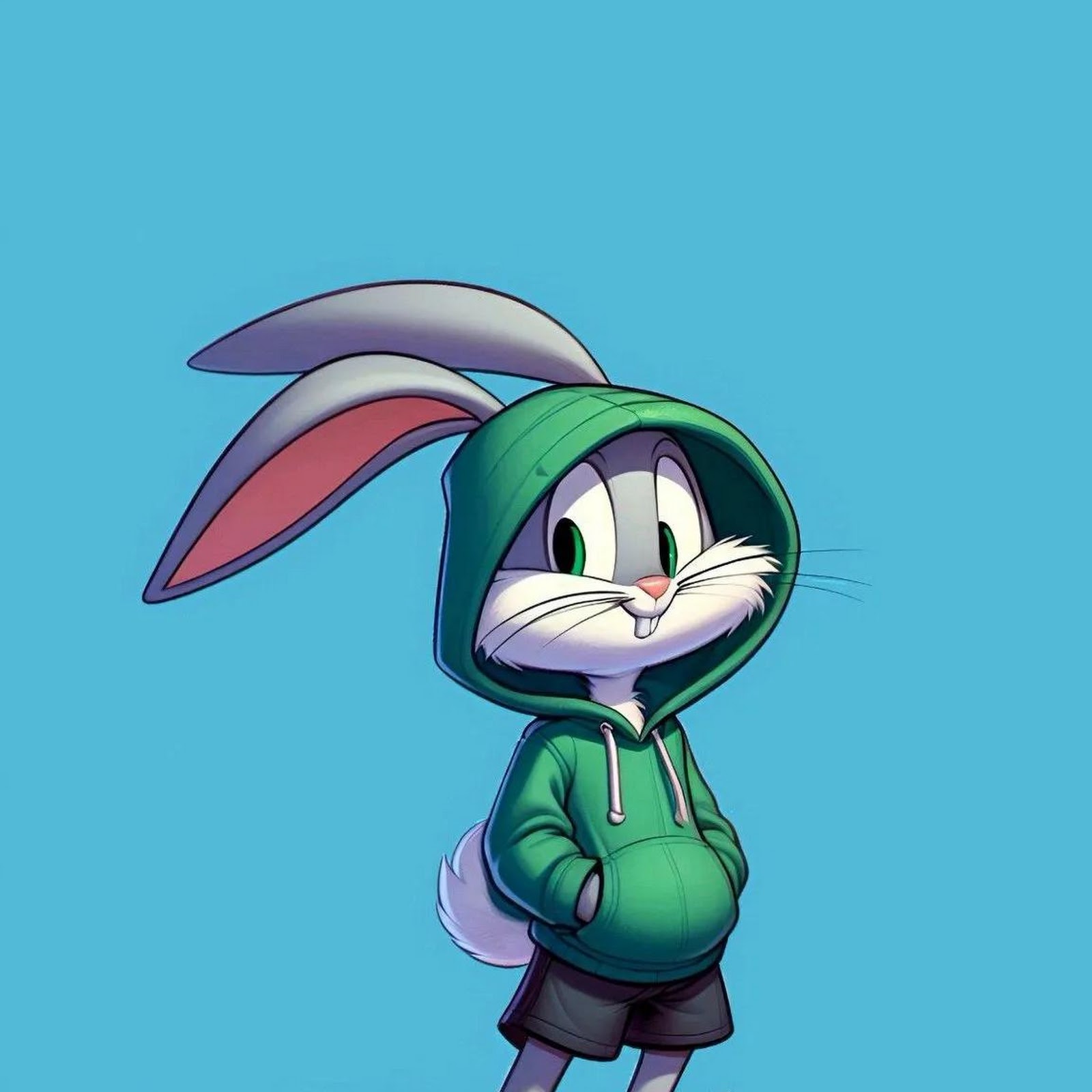 Download Bugs Bunny, Looney Tunes, Cartoon Character, Illustration Full HD iPhone