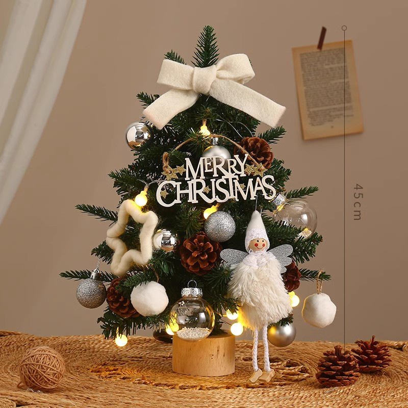 Artificial Christmas tree with lights, PE, 40-90 cm