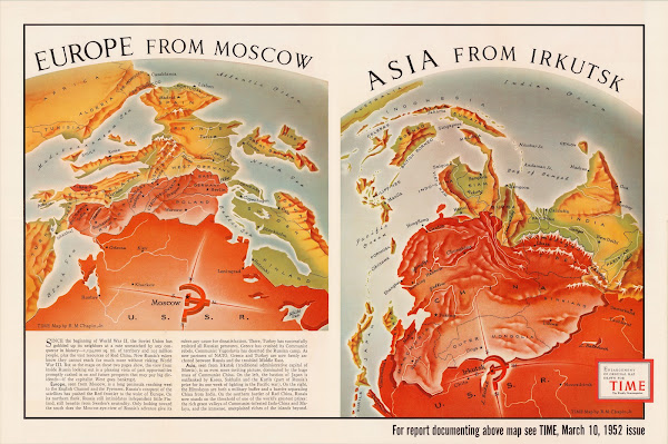 Europe From Moscow Asia From Irkutsk 1952