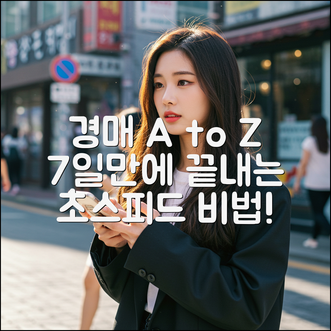 경매 A to Z: 7일 안에 끝내는 기간 비법