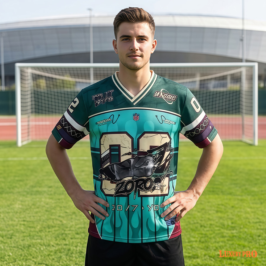 AOP MEG Summer Football Jersey