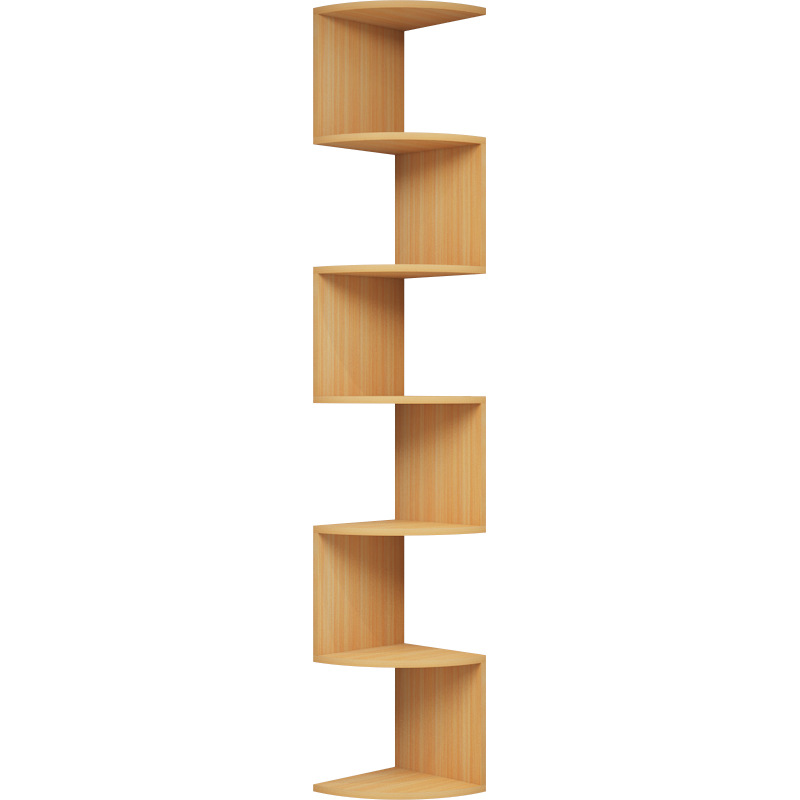 Triangular corner shelf, artificial wood, various sizes