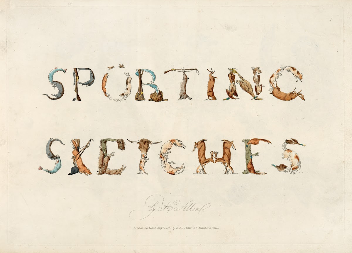 Sporting sketches  Title page 1817 1818