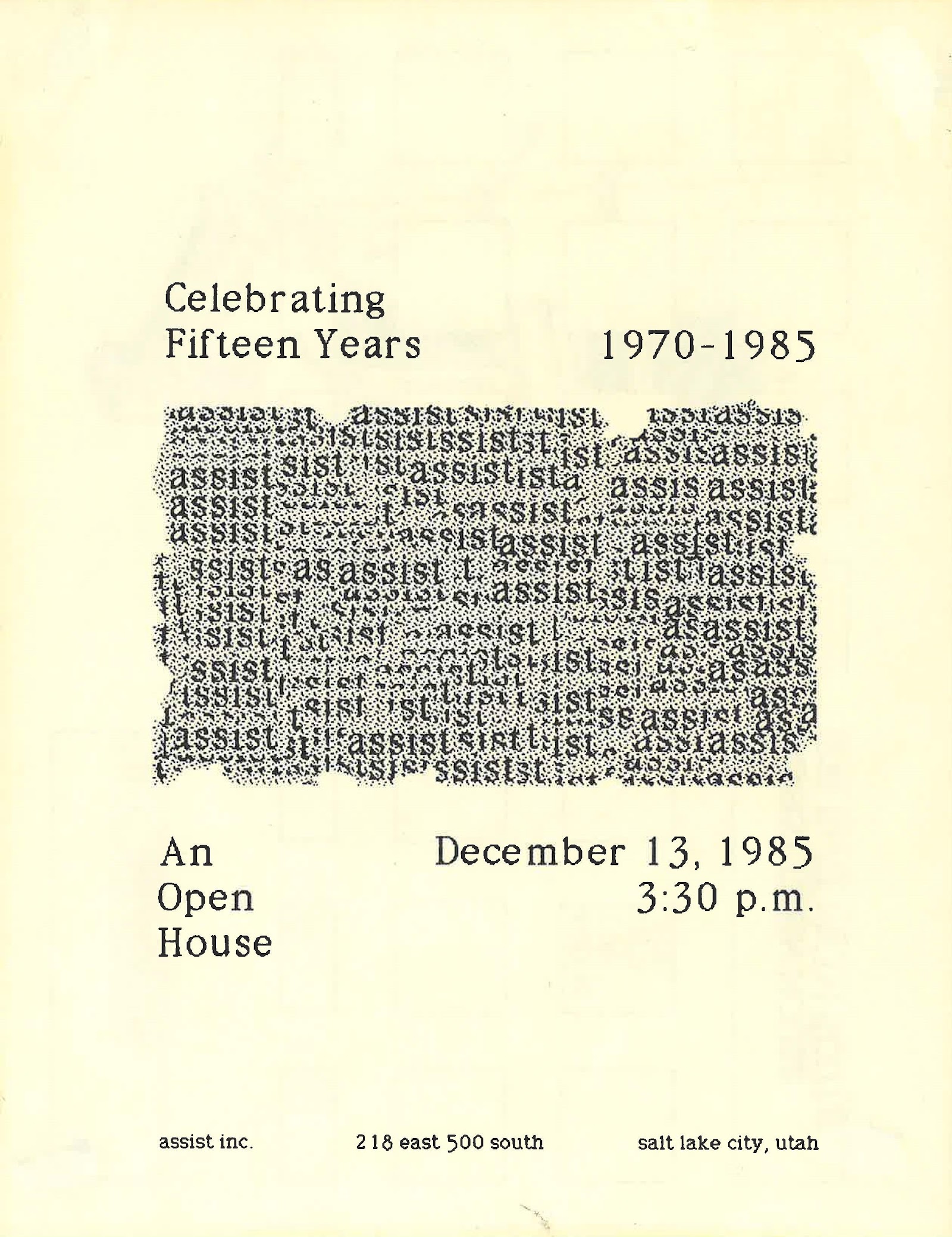 1985 invitation